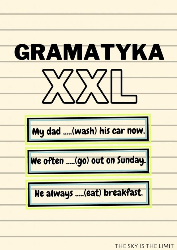 Gramatyka XXL - ćwiczenia gramatyczne dla 8 klasistów i nie tylko