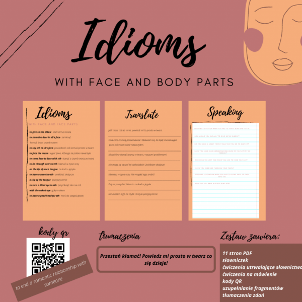 IDIOMS WITH FACE AND BODY PARTS