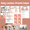 Daily routines + Present Simple + game