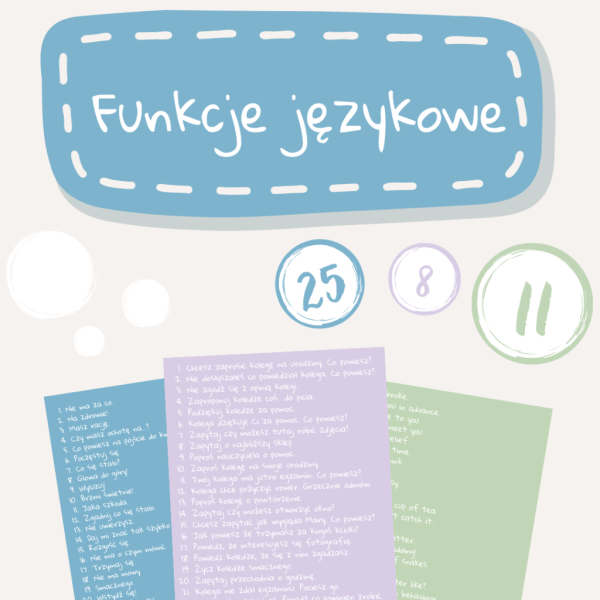 Funkcje językowe na 3 sposoby!